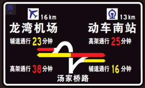 交通发光标志牌